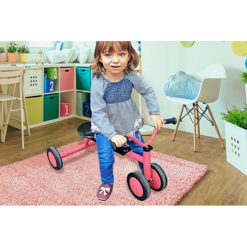 Yalion® Baby Krabbelschuhe Lederpuschen Lauflernschuhe Kinderhausschuhe Rosa Einfarbig
