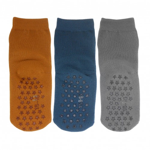 YalionÂŽ 3 Pairs of baby children's socks, half-plush, warm sole ANTI-SLIP