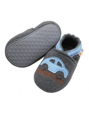 YalionÂŽ Children's felt slippers made of sheep's wool and leather