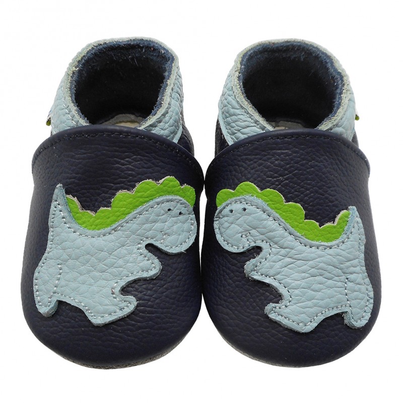Yalion® Baby Shoes Soft Soles Dinosaurier Dark Blue